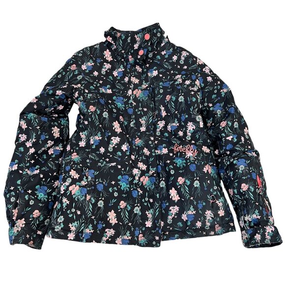 Firefly Reeta GLS V2 Girls Medium (10-12) Floral Aquamax Elite Jacket Multicolor - Picture 1 of 8